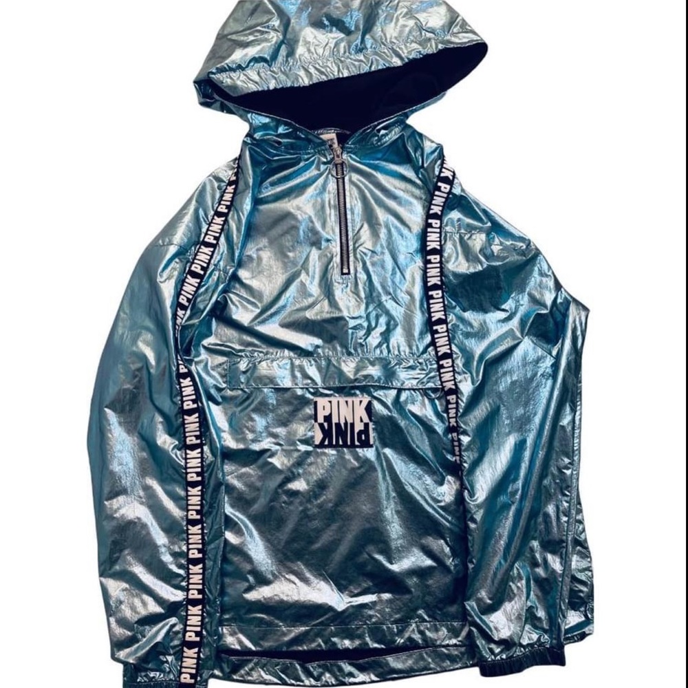 Blue Metallic VS Pink Windbreaker
